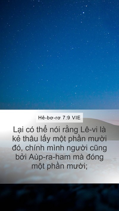 Hê-bơ-rơ 7:9 VIE Bible Verse Image