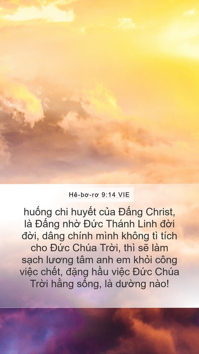 Hê-bơ-rơ 9:14 VIE Bible Verse Image