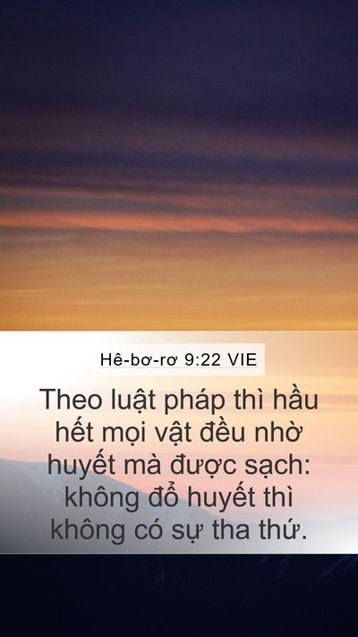 Hê-bơ-rơ 9:22 VIE Bible Verse Image