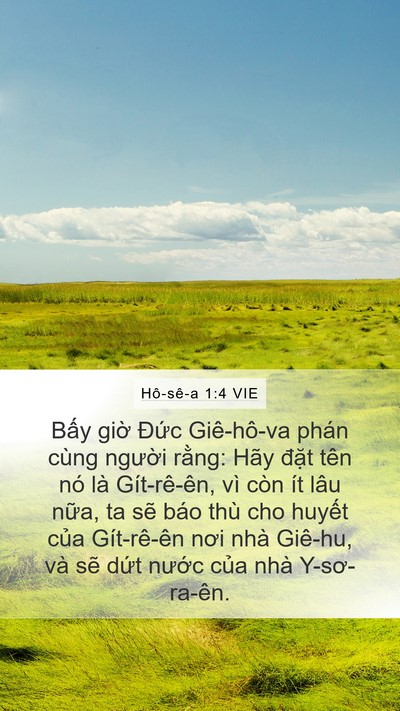 Hô-sê-a 1:4 VIE Bible Verse Image