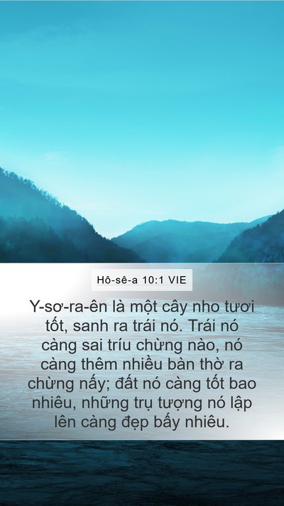 Hô-sê-a 10:1 VIE Bible Verse Image