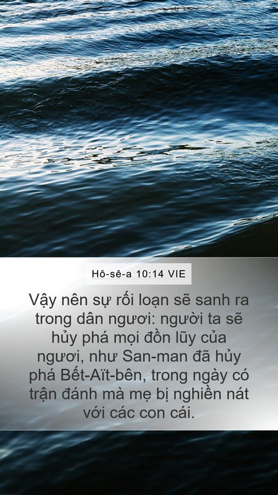Hô-sê-a 10:14 VIE Bible Verse Image
