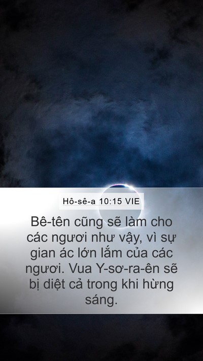 Hô-sê-a 10:15 VIE Bible Verse Image