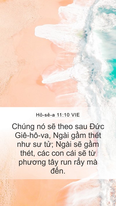 Hô-sê-a 11:10 VIE Bible Verse Image