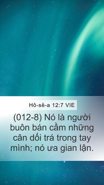Hô-sê-a 12:7 VIE Bible Verse Image