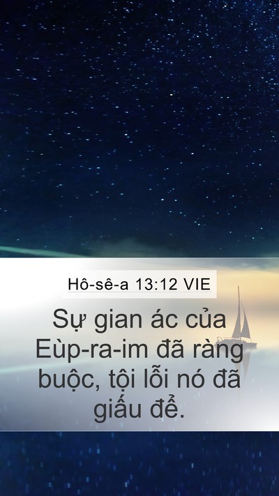 Hô-sê-a 13:12 VIE Bible Verse Image