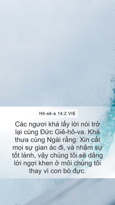 Hô-sê-a 14:2 VIE Bible Verse Image