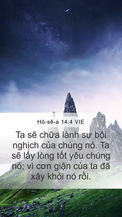 Hô-sê-a 14:4 VIE Bible Verse Image