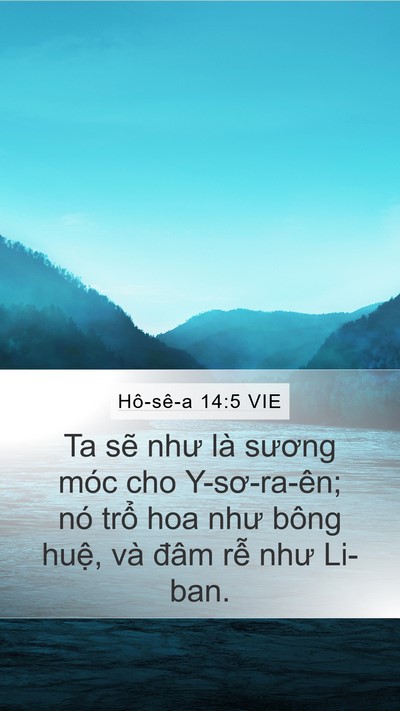 Hô-sê-a 14:5 VIE Bible Verse Image