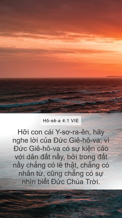 Hô-sê-a 4:1 VIE Bible Verse Image