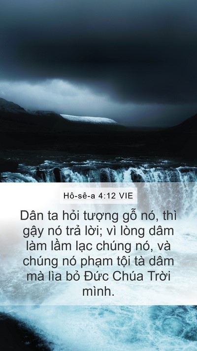 Hô-sê-a 4:12 VIE Bible Verse Image