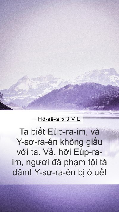Hô-sê-a 5:3 VIE Bible Verse Image