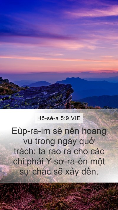Hô-sê-a 5:9 VIE Bible Verse Image