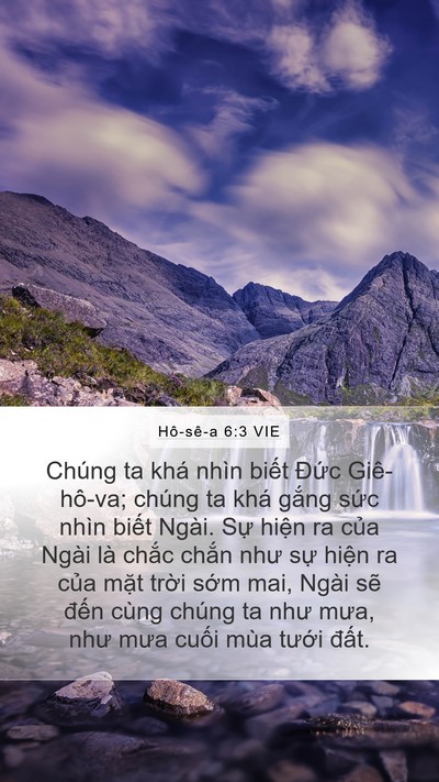 Hô-sê-a 6:3 VIE Bible Verse Image