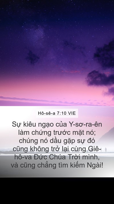 Hô-sê-a 7:10 VIE Bible Verse Image
