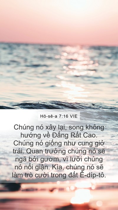Hô-sê-a 7:16 VIE Bible Verse Image