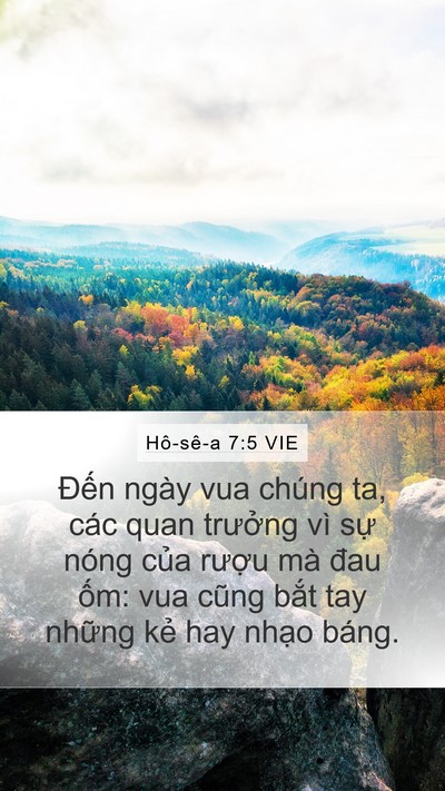 Hô-sê-a 7:5 VIE Bible Verse Image