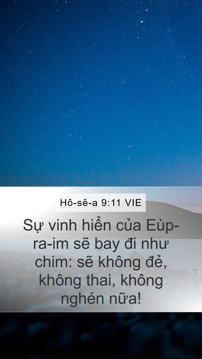 Hô-sê-a 9:11 VIE Bible Verse Image