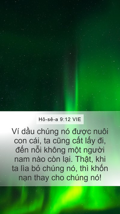 Hô-sê-a 9:12 VIE Bible Verse Image