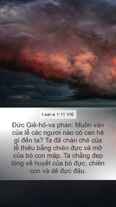 I-sai-a 1:11 VIE Bible Verse Image