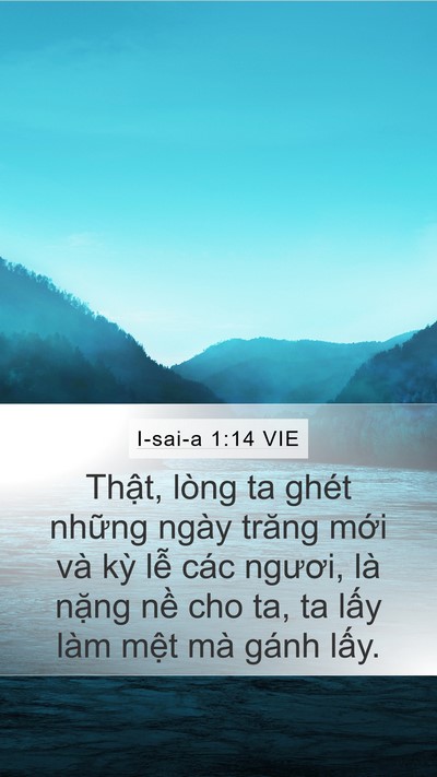 I-sai-a 1:14 VIE Bible Verse Image