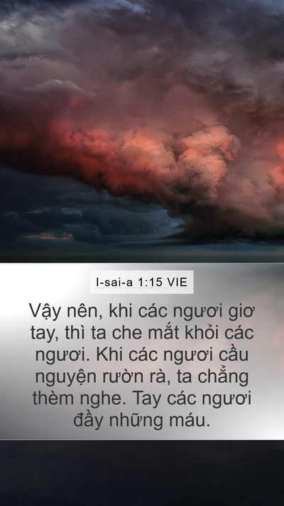 I-sai-a 1:15 VIE Bible Verse Image