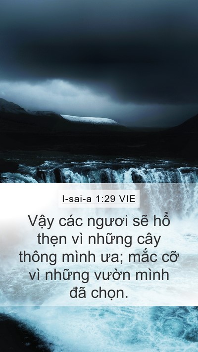 I-sai-a 1:29 VIE Bible Verse Image