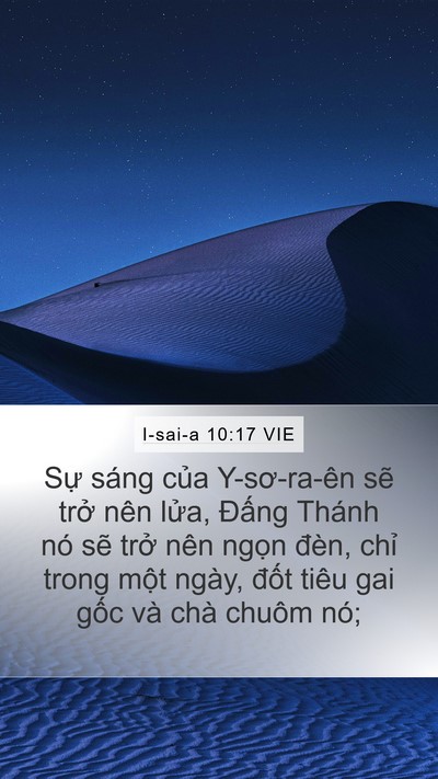 I-sai-a 10:17 VIE Bible Verse Image