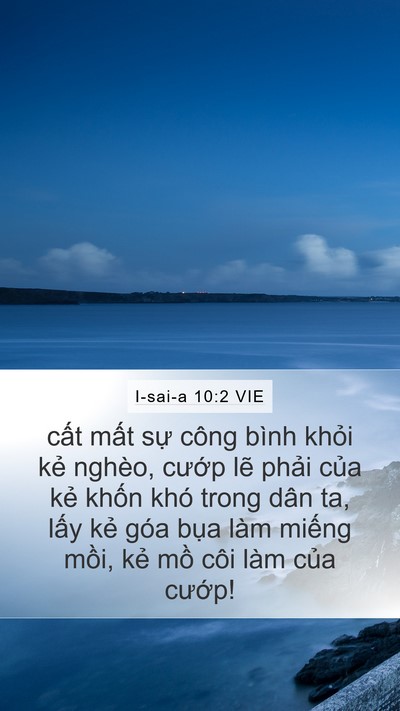 I-sai-a 10:2 VIE Bible Verse Image