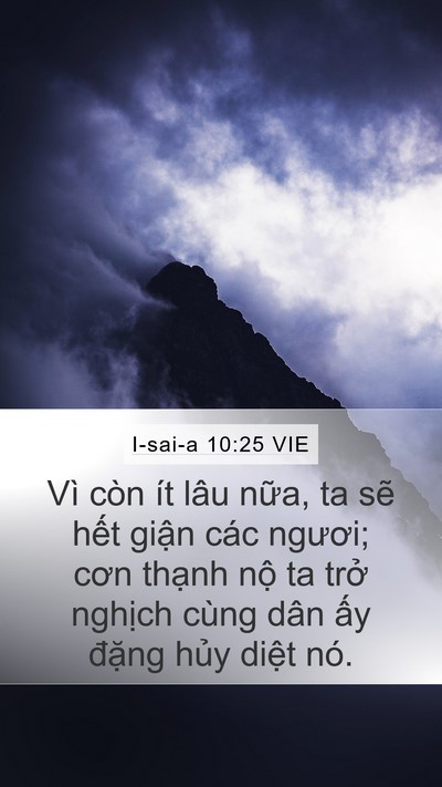 I-sai-a 10:25 VIE Bible Verse Image