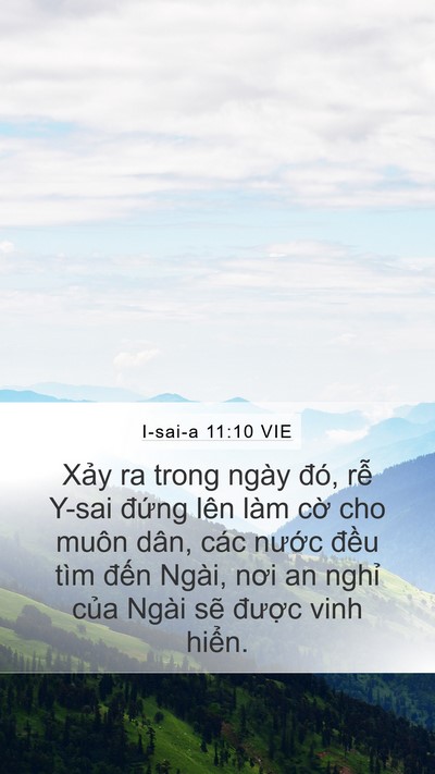 I-sai-a 11:10 VIE Bible Verse Image