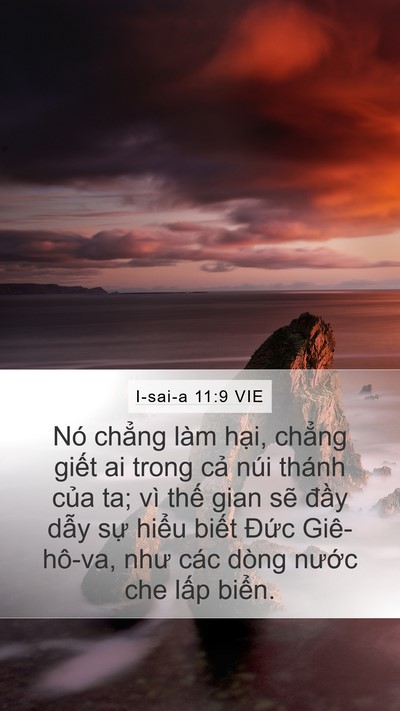 I-sai-a 11:9 VIE Bible Verse Image