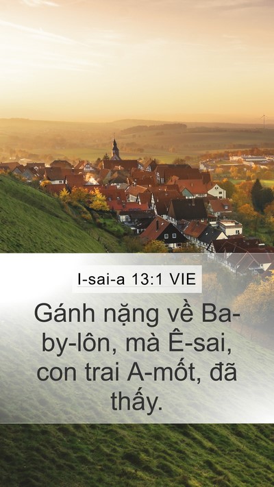 I-sai-a 13:1 VIE Bible Verse Image