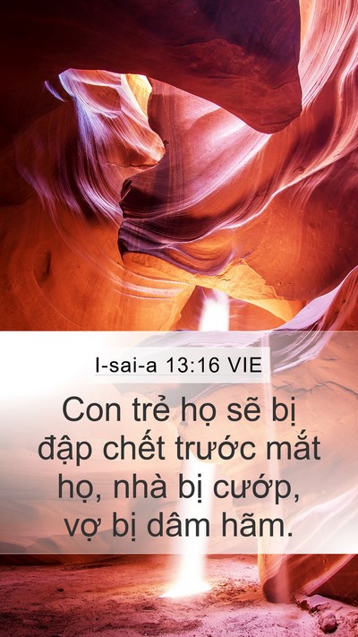 I-sai-a 13:16 VIE Bible Verse Image