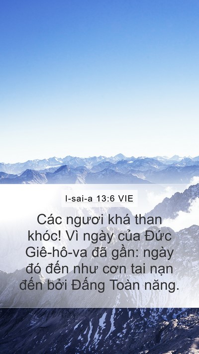 I-sai-a 13:6 VIE Bible Verse Image
