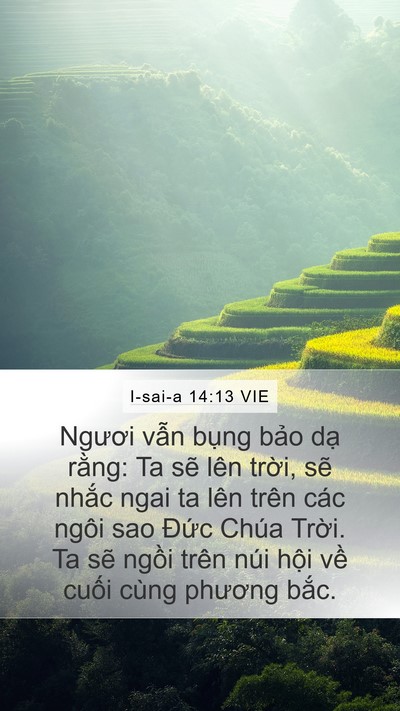 I-sai-a 14:13 VIE Bible Verse Image