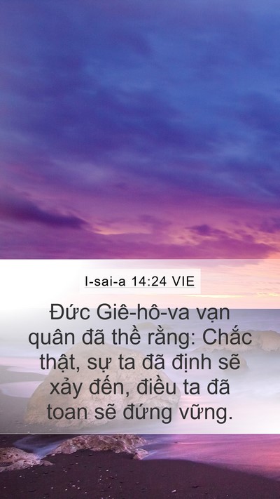 I-sai-a 14:24 VIE Bible Verse Image