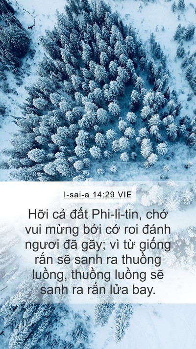 I-sai-a 14:29 VIE Bible Verse Image