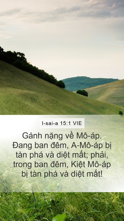 I-sai-a 15:1 VIE Bible Verse Image