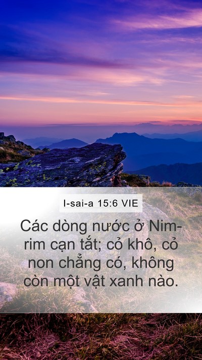 I-sai-a 15:6 VIE Bible Verse Image