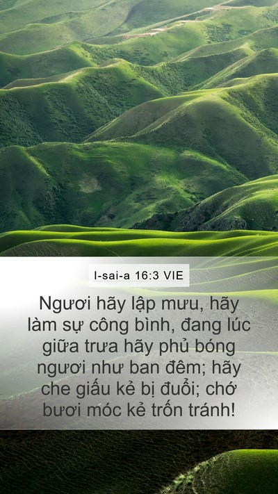 I-sai-a 16:3 VIE Bible Verse Image