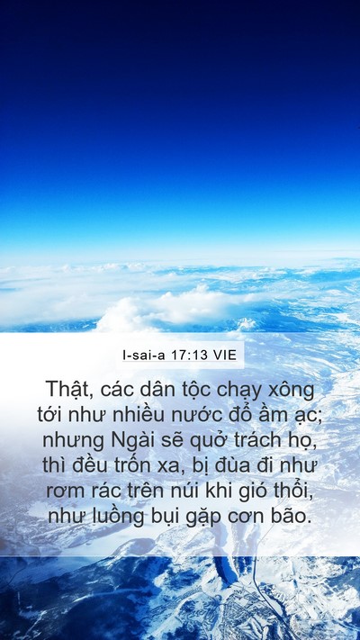 I-sai-a 17:13 VIE Bible Verse Image