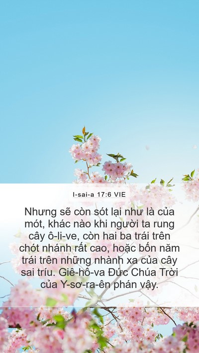 I-sai-a 17:6 VIE Bible Verse Image