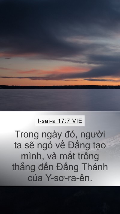 I-sai-a 17:7 VIE Bible Verse Image