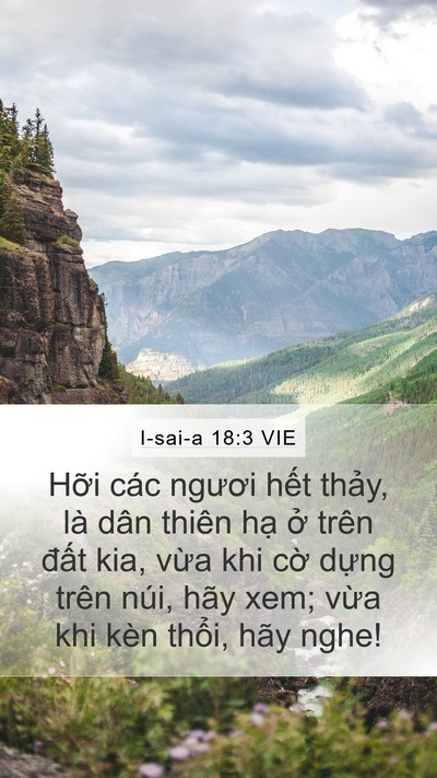I-sai-a 18:3 VIE Bible Verse Image