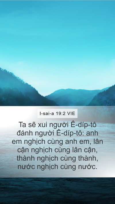 I-sai-a 19:2 VIE Bible Verse Image