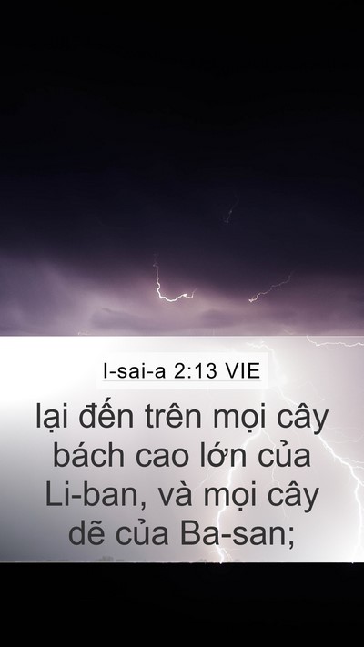 I-sai-a 2:13 VIE Bible Verse Image