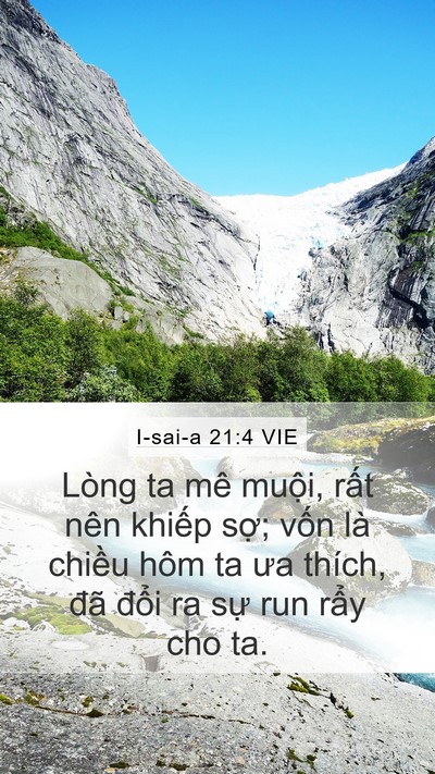 I-sai-a 21:4 VIE Bible Verse Image