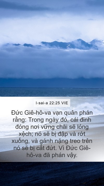 I-sai-a 22:25 VIE Bible Verse Image