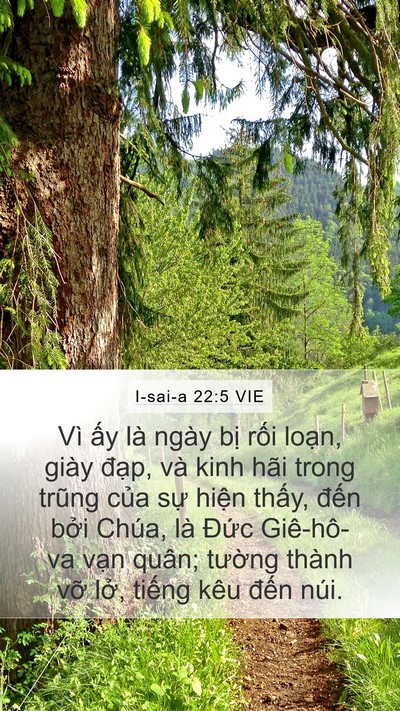 I-sai-a 22:5 VIE Bible Verse Image